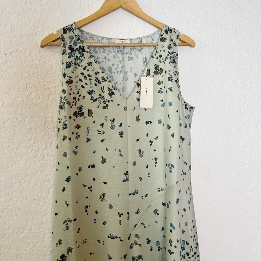 Vince Asymmetrical Floral Dress - Picture 4 of 11